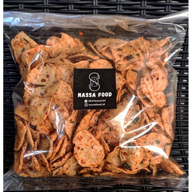 

basreng pedas gurih daun jeruk, basreng original daun jeruk.