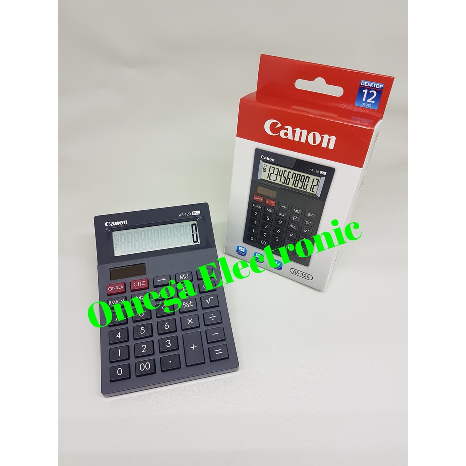 

Grosir Canon AS-120 Calculator - Kalkulator Desktop Meja Kantor 12 Digits Keren