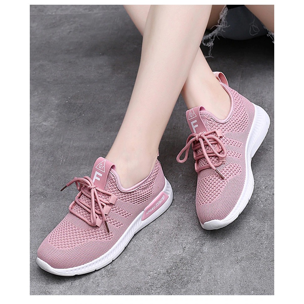 Sepatu Sneakers Wanita Import - Sneaker Super Bounce Runing Shoes - Sepatu Wanita Kasual Lari