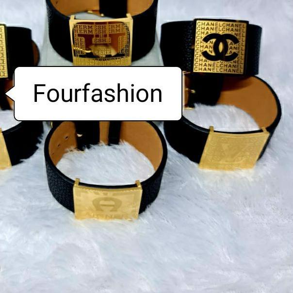 ◌ FF Gelang Jam Kulit Lebar Titanium Premium Limited ✴