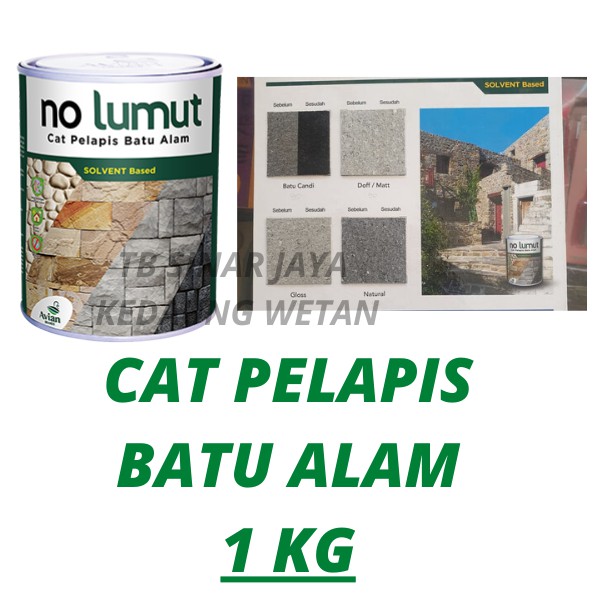 Avian NO LUMUT 1KG Solvent Based Cat Vernish Coating Pelapis Batu Alam (Pakai Thinner)