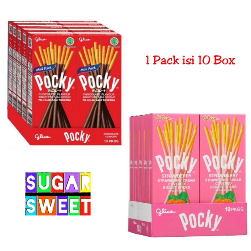 

Pocky Mini Pack 22 gr (isi 10 Box)