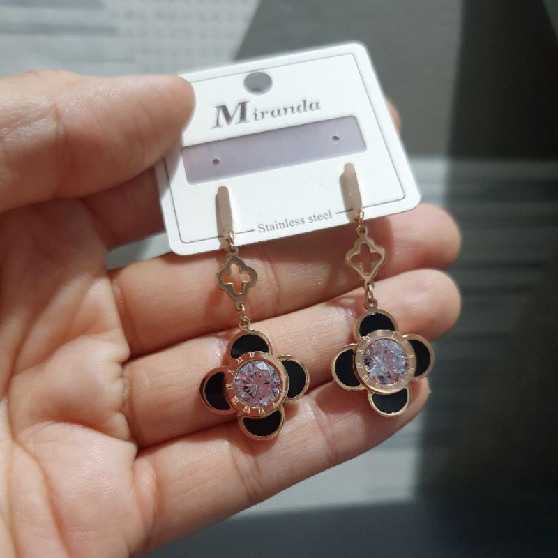 Anting Titanium asli anting giwang titanium Stainless steel Rosegold antt 028