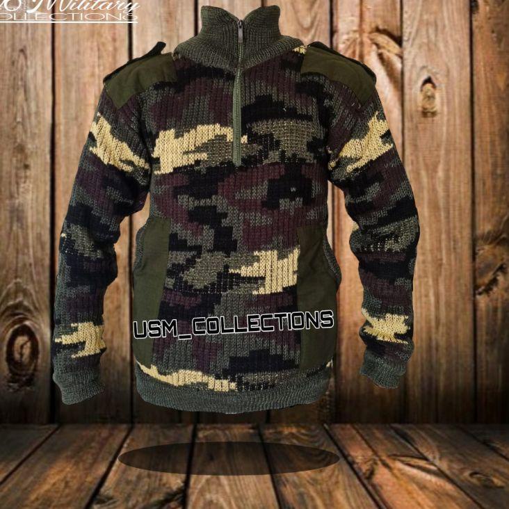 Terlaris.. SWEATER RAJUT LORENG ARMY / SWEATER RAJUT PRIA / SWEATER LORENG / HIJAU / HITAM