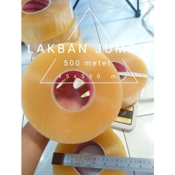 

Lakban Jumbo 45mm x 500 yard bening random
