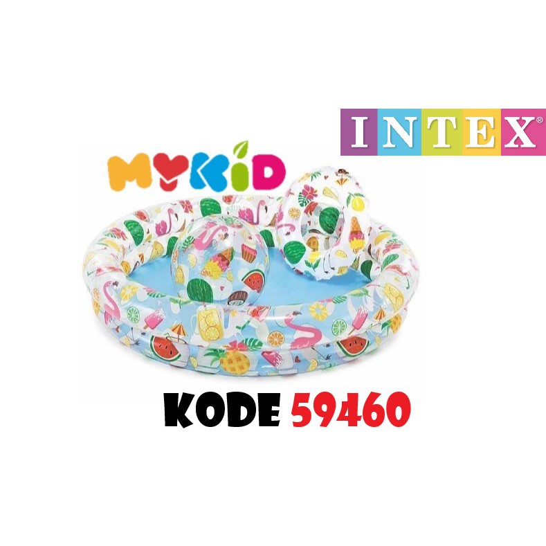 Kolam Renang Anak Set Pelampung +Bola INTEX