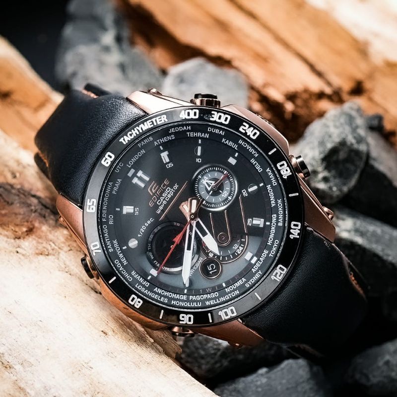 Jam Tangan Pria Merk Casio Edifice Type Eqw-M1000 Original Bm Leathers Free Box