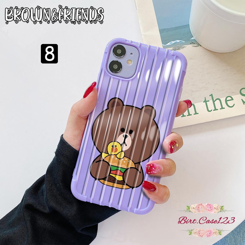 Softcase BROWN Oppo A3s A1k A5 A9 2020 A7 F9 A5s A31 A52 A92 BC3537