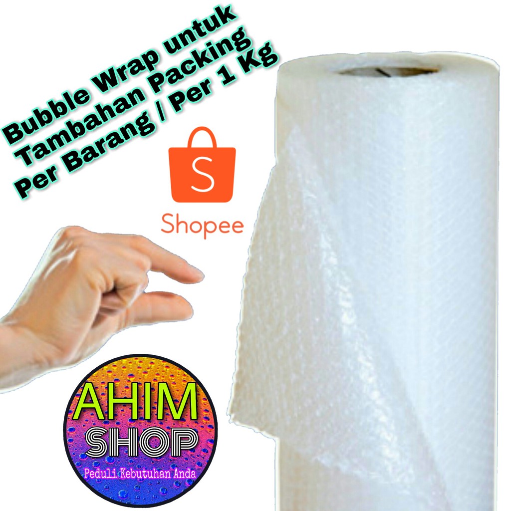 

BUBBLE WRAP / KERTAS KAWUL PUTIH untuk Tambahan Packing Buble Plastik Gelembung Udara Shredded Paper Pembungkus Barang Paking Aman Safety AHIM