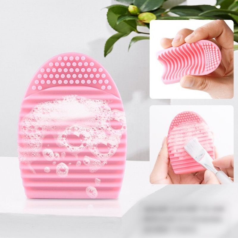 Medan Termurah Brush Egg Pad Alat Pembersih Kuas Makeup Brush Cleaner