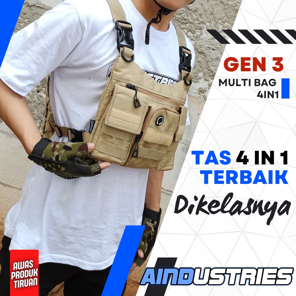 TAS DADA ANTI MALING / chest /Berkualitas Quality Ori / Tas - krem