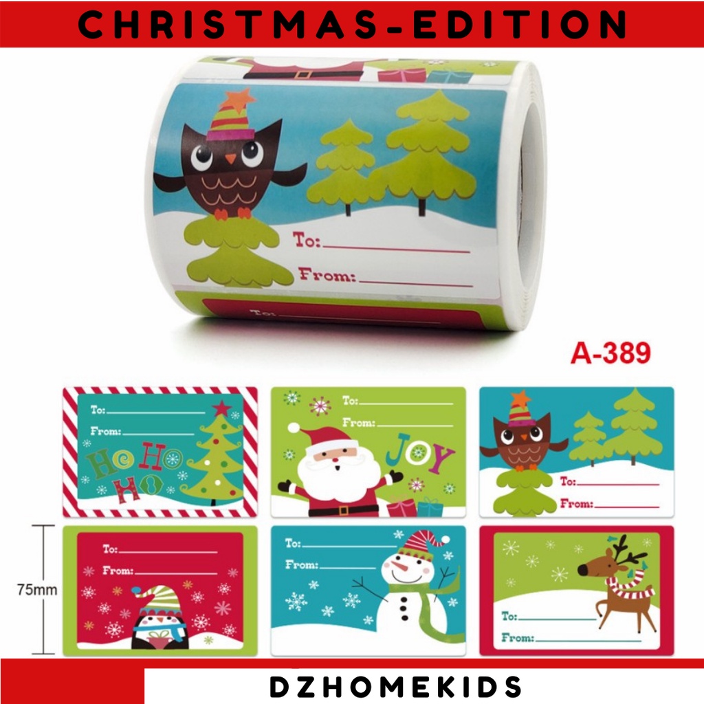 

aksesoris natal christmas gift dekorasi stiker natal sticker gift natal hiasan natal hampers new G5G7