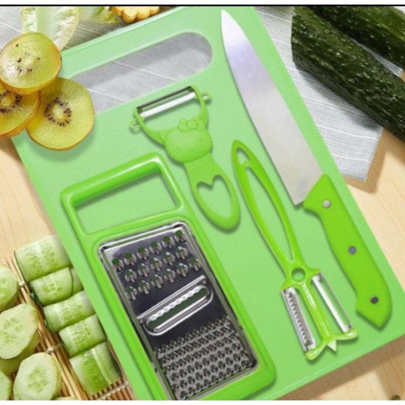 Talenan set 5in1 talenan pisau dan parutan