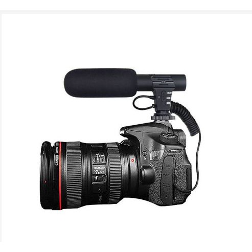 [PERLENGKAP] - Shotgun Microphone untuk DSLR - MIC-05 - Black