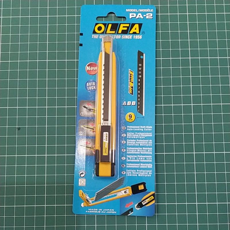 

OLFA Pisau Cutter 9mm PA-2 Snap-Off blade Knife