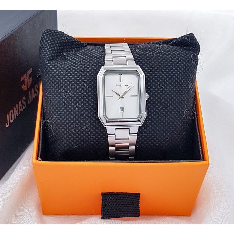 Jam Tangan Wanita Fashion Analog Jonas Jasmin JJ 2202 Rantai Original Tanggal Aktif