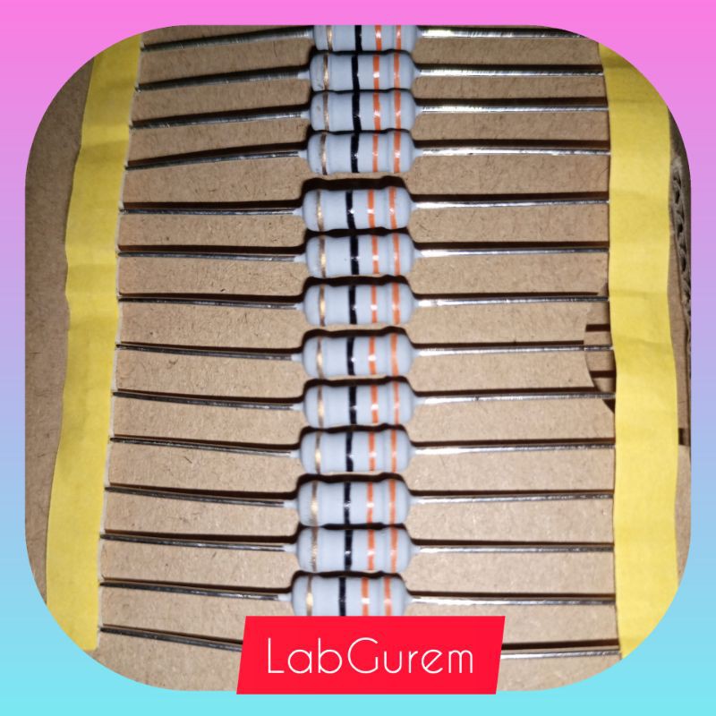 RESISTOR  10 PCS 1W TAIWAN KAKI TEBAL TIDAK NEMPEL MAGNET