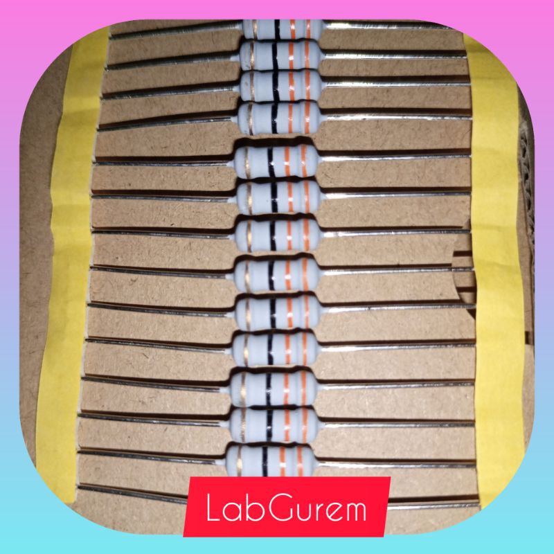 RESISTOR  10 PCS 1W TAIWAN KAKI TEBAL TIDAK NEMPEL MAGNET