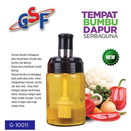 Wadah Bumbu Dapur Kaca Serbaguna G-10011