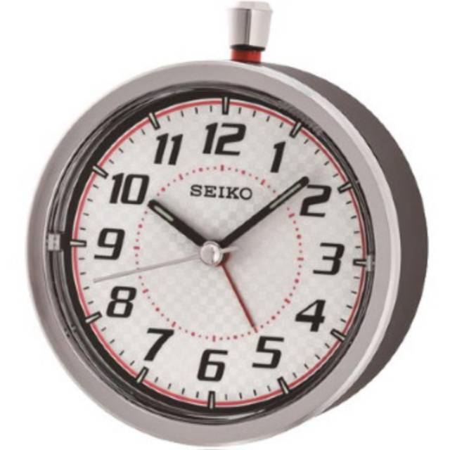 Jam Weker SEIKO ALARM QHE147J Quiet Sweep Snooze Light LumiBrite Beep
