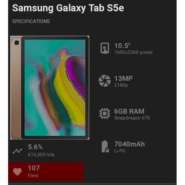 KOREAN Tempered Glass Samsung Tab S5E 10.5 inchi T720 Anti Gores Kaca Samsung T725 Screen Protector