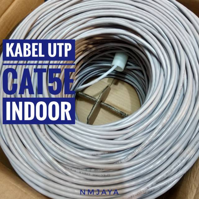 Kabel Lan UTP Cat5E 40 meter siap pakai sudah dicrimping rj45 dan plug booth