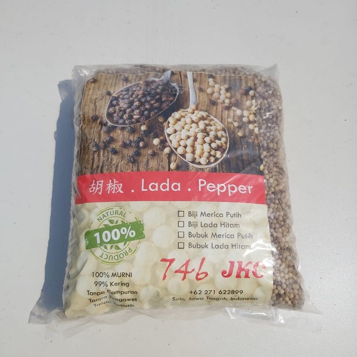 

Organic White Pepper Merica Putih Bubuk / Biji 1kg tanpa campuran 100% ASLI