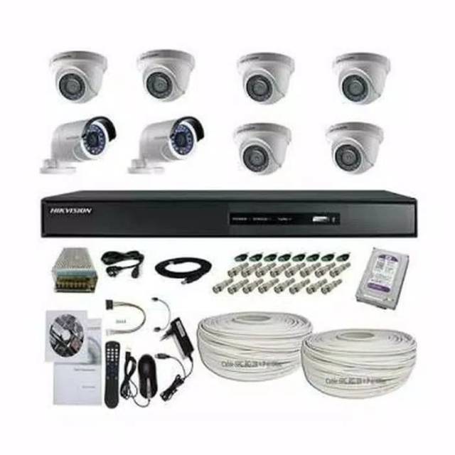 PAKET CCTV MURAH FULL HIKVISION 2MP SIAP PASANG KOMPLIT