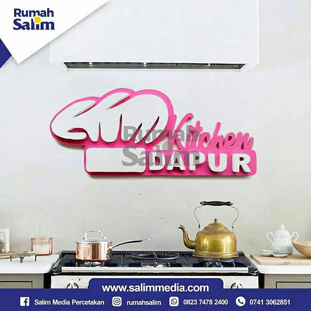 Hiasan kayu  kitchen topi koki