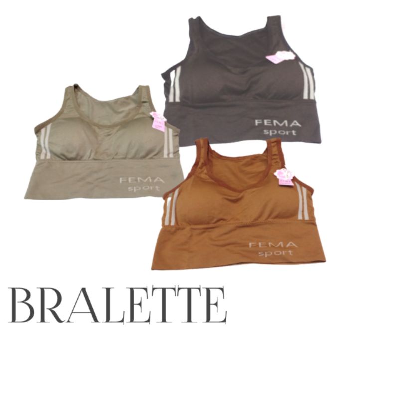 BRA SPORT FEMA BRALETTE BUSA BRA SENAM MINISET BUSA