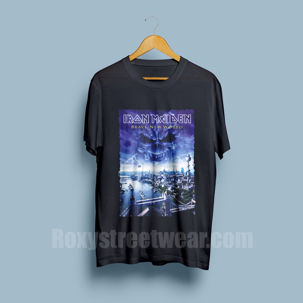 KAOS BAJU BAND METAL IRON MAIDEN Brave New World