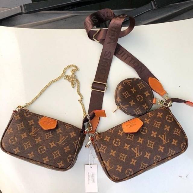 Tas wanita sling bag Import Louis Vuitton Multi Pochette
