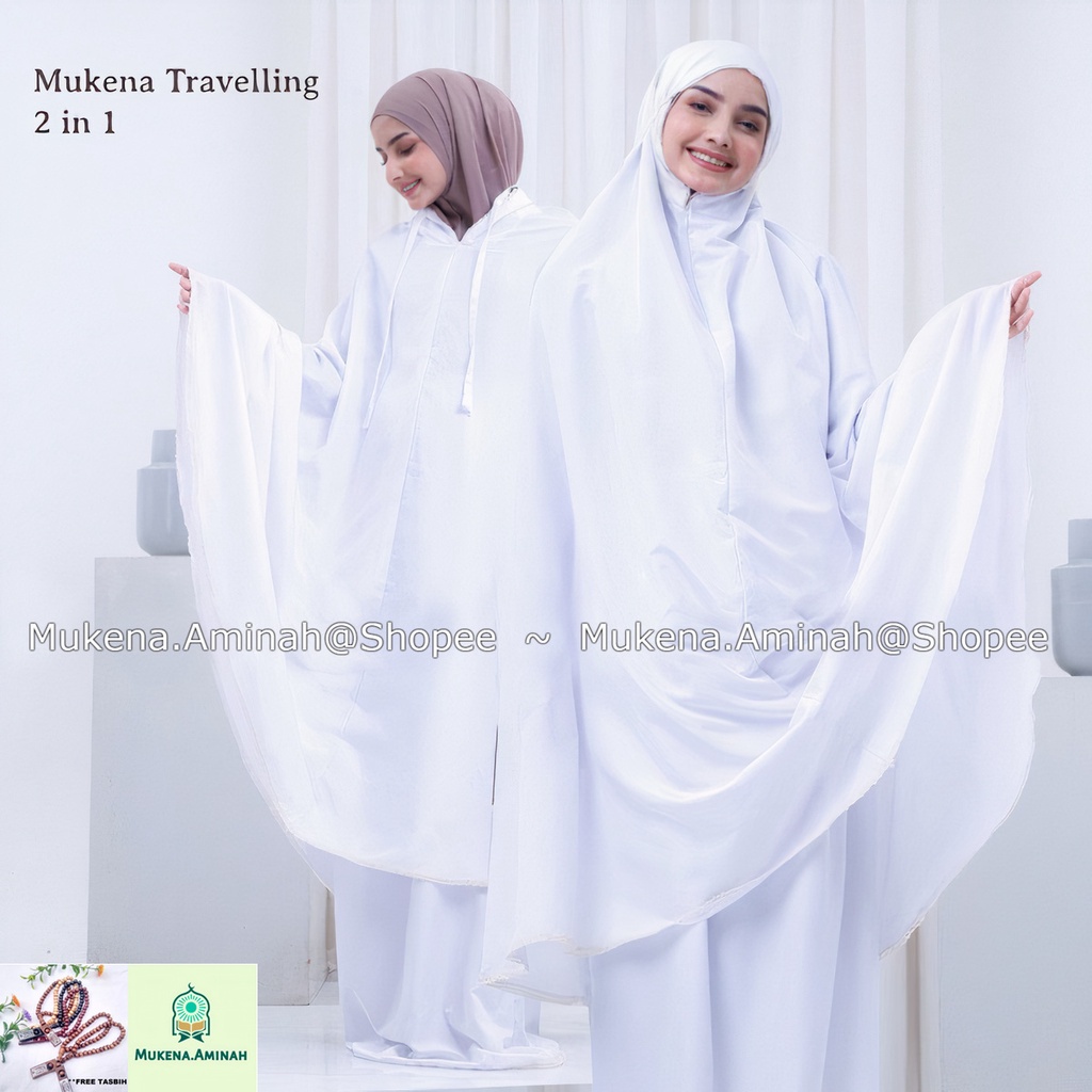 MUKENA DEWASA 2in1 TRAVELLING AZZURA BELI MUKENA