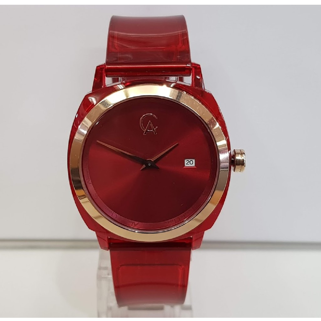 Jam Tangan Wanita Alexandre Christie AC2763LD Passion Red Rubber