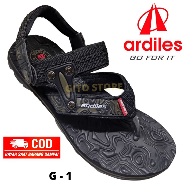 sandal gunung ardiles original pria crc spesial-sandal outdoor pria - sandal jepit selop  pria  - 39-42