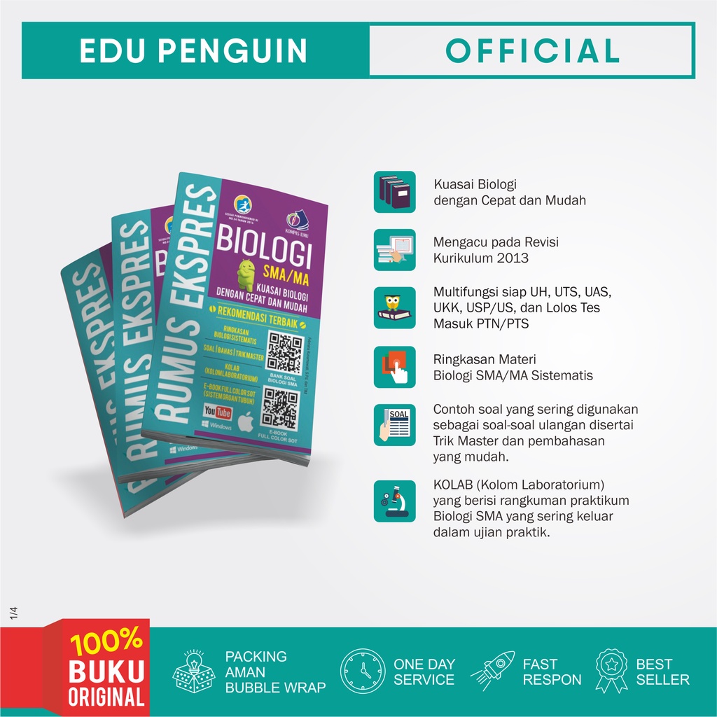 Edu Penguin Buku Rumus Ekspres Biologi SMA/MA