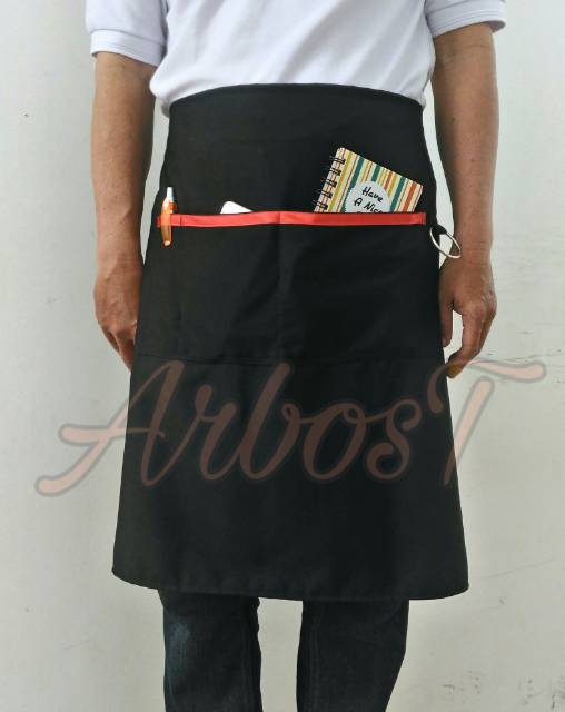 Apron / Apron Setengah Badan Half Apron Celemek Pinggang waiters