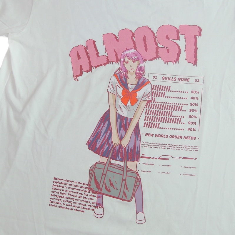 Kaos Almost White  - Lilith T-Shirt