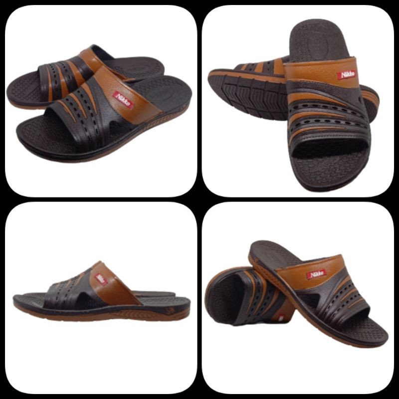 Sandal Slide Karet Pria Sendal Nikko