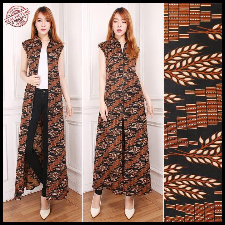 DRESS MAXI GAMIS BATIK AKHILA LONGDRESS WANITA