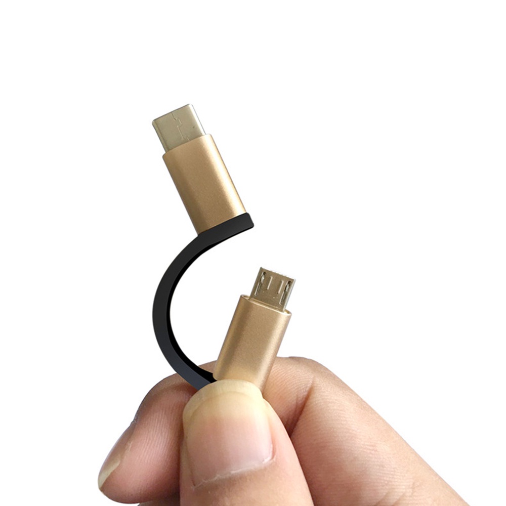 2 in 1 Kabel Adapter OTG USB Ke Micro USB Tipe-C Untuk HUAWEI