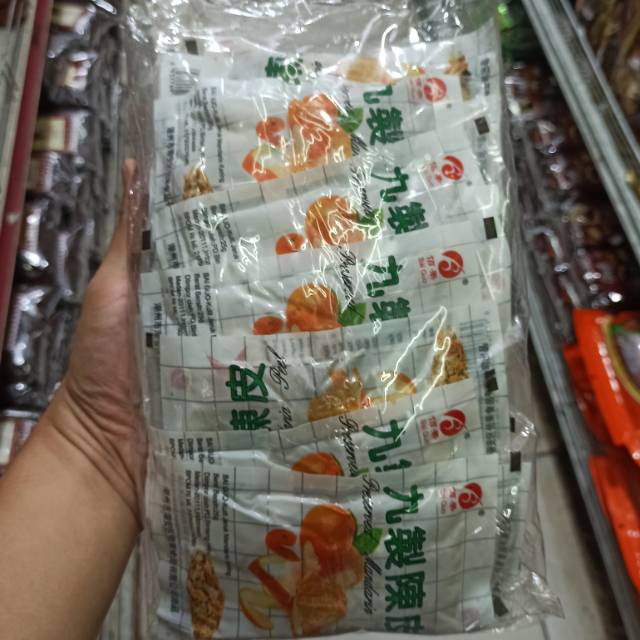 

Manisan Kulit Jeruk Mandarin 20s /Bai Guo Kulit Jeruk Kering Asem Manis Per Bag