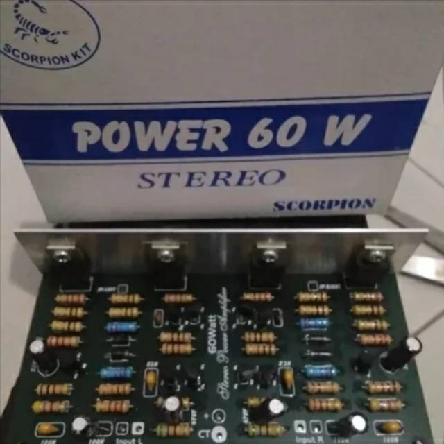 Kit Power Amplifier 60watt stereo