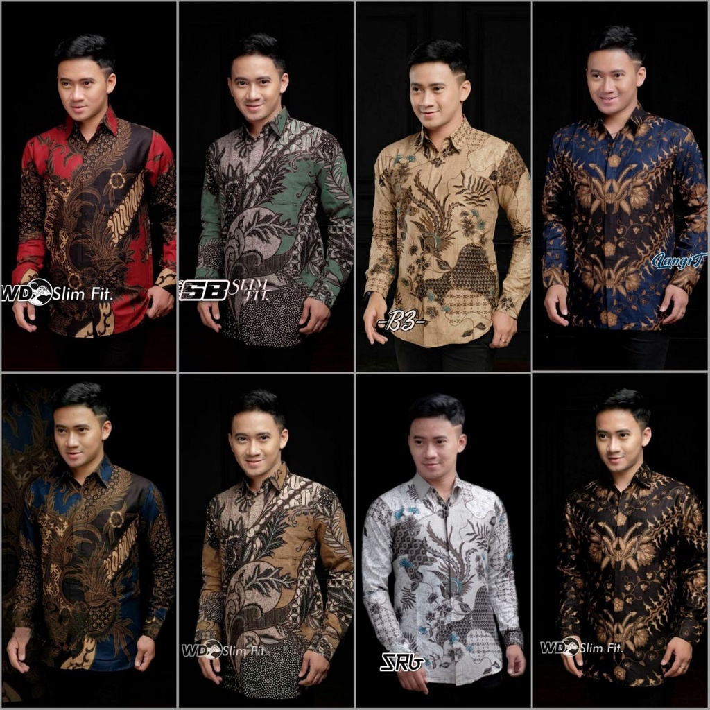 Batik Putramahkota motif SEKARJAGAD Kemeja Batik Pria Lengan Panjang Modern size M L XL XXL Reguler