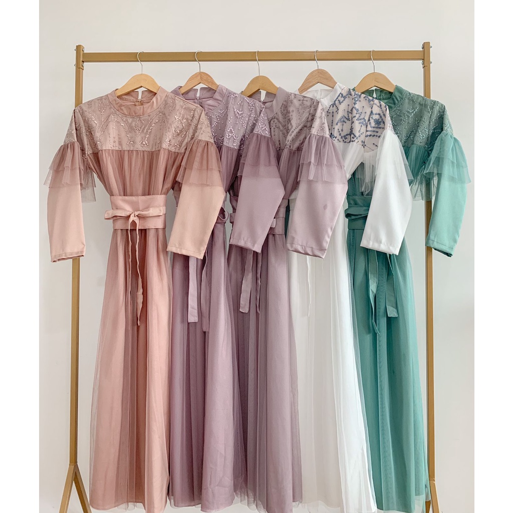 NADINA DRESS / DRESS RAYA / SERAGAMAN / DRESS KONDANGAN