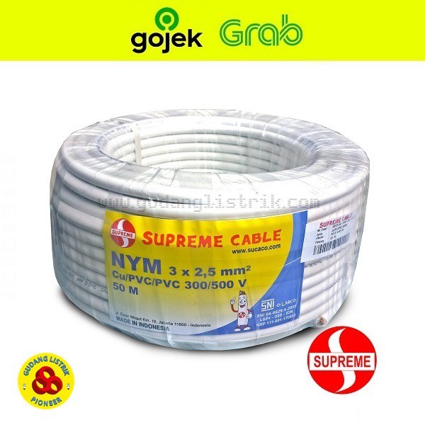 Supreme Kabel NYM 3X2.5mm 50 Meter / Kabel NYM 3 X 2.5mm @50m Supreme