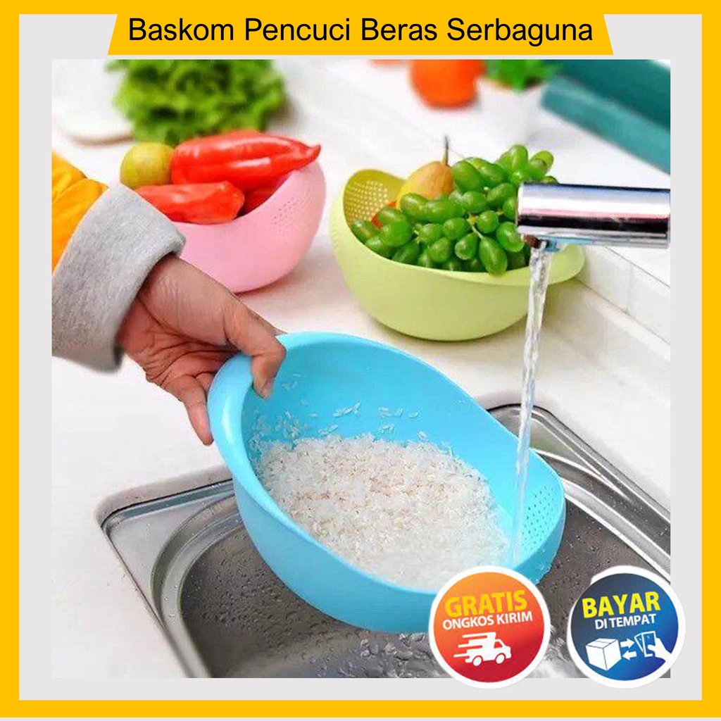 BASKOM CUCI BERAS UKURAN BESAR MURAH/BASKOM CUCI BERAS SERBA GUNA