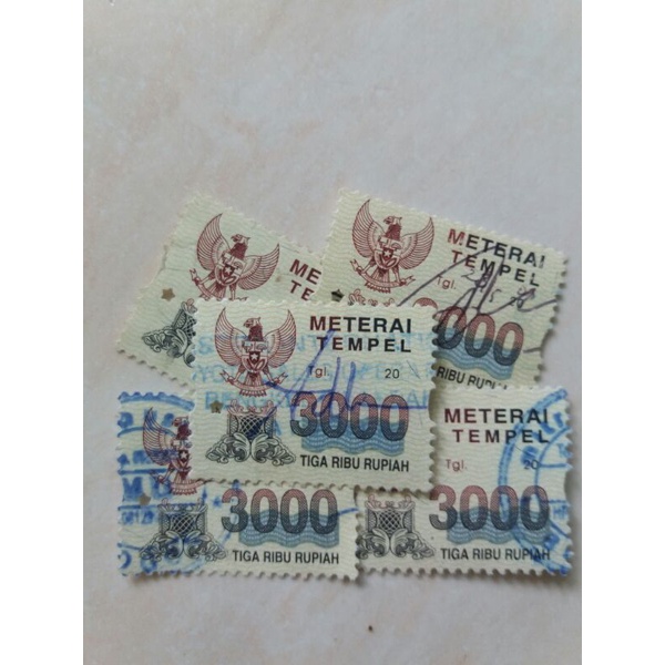 

Materai Meterai Tahun 2003 - 2005 Nominal 3.000 Rupiah Used