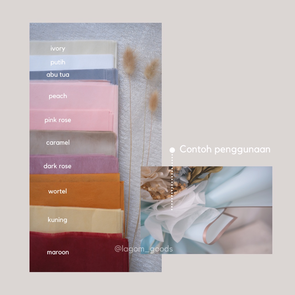 

Kertas Tisu | Tissue paper | Flower Wrap | Kertas Bunga Per Lembar