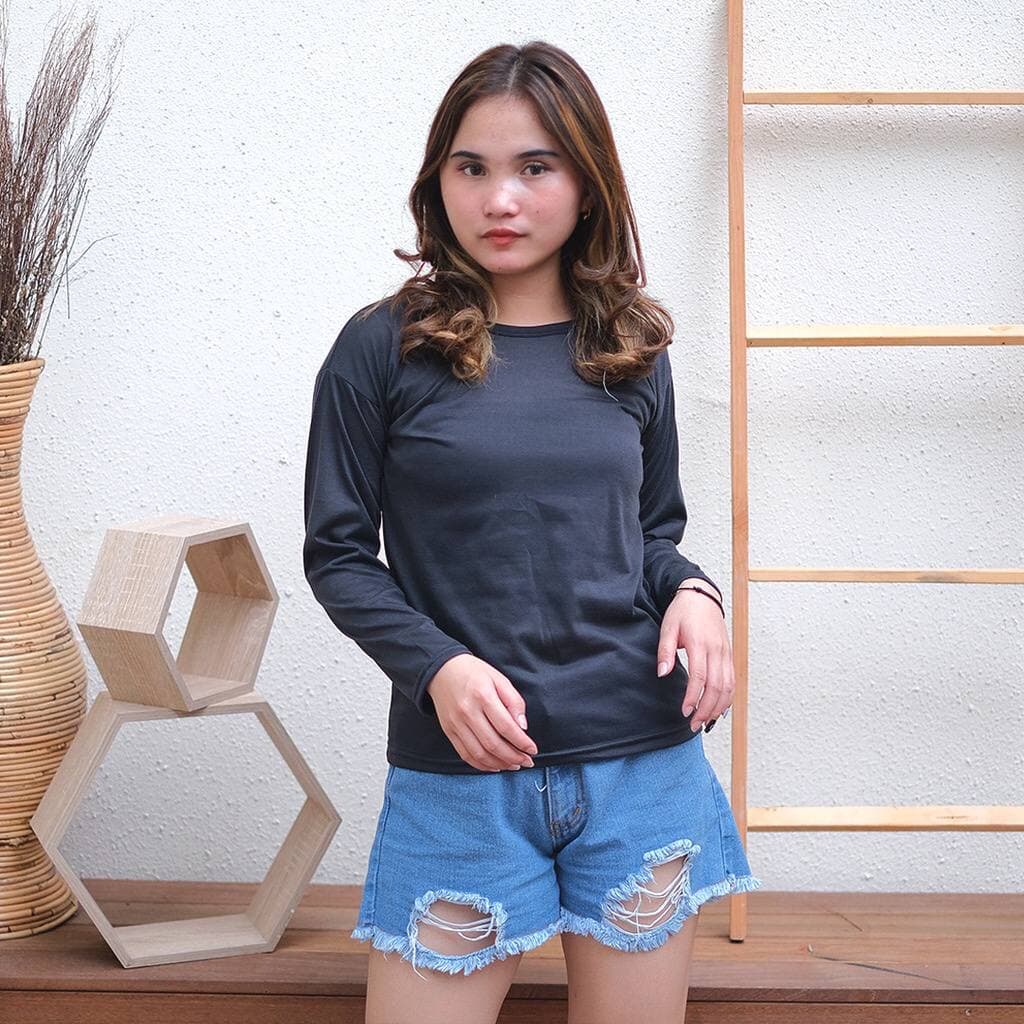 LIKESUN-Kaos Inner Manset Lengan Panjang Murah Manset Kaos Atasan Wanita Nyaman